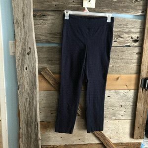 𝅺S.C &CO Size 12 Navy Textured Pull-On, Ankle, Skinny Pants